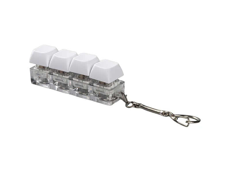 Sublimation Keyboard Fidget Keychain(Four-Key, LED)