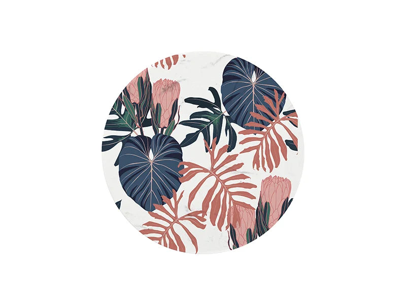 Sublimation Round Marble Texture Coaster w/ Cork (φ10cm/ 3.94inch)