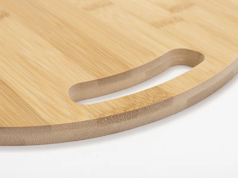 Sublimation Blank Round Bamboo Pizza Board with Hole