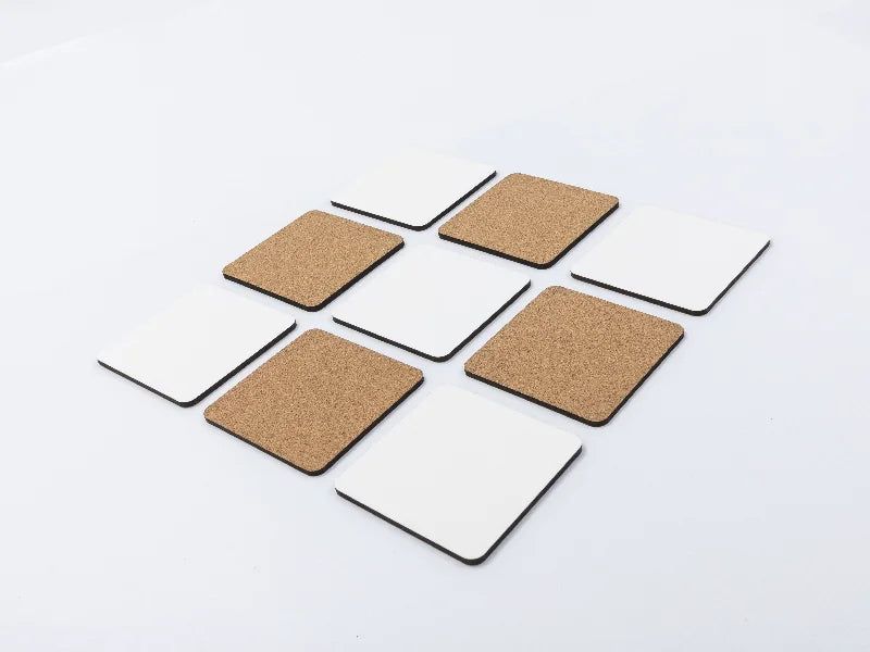 Sublimation Blanks Square HB Mug Coaster w/ Cork(9*9cm)