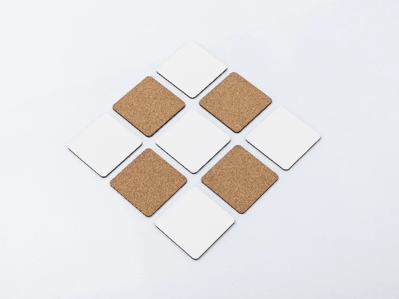 Sublimation Blanks Square HB Mug Coaster w/ Cork(9*9cm)