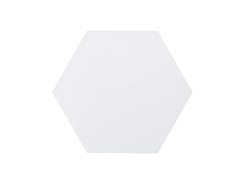 Sublimation Hexagon Coaster with Cork Back - 11cm