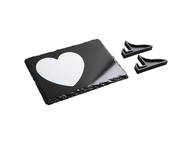 Slate with Sublimatable White Heart Patch (15*20cm/5.9inch*7.9inch)