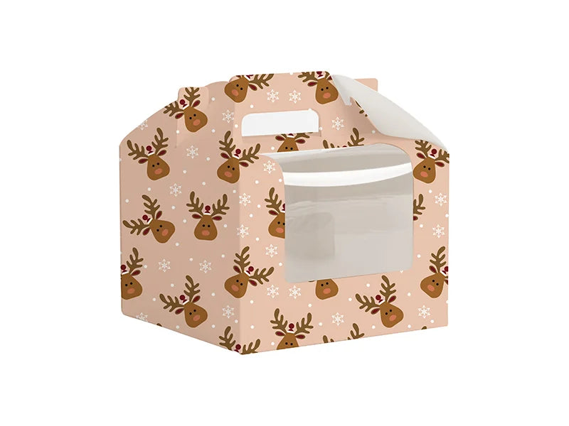 Sublimation Blanks Gift Box with Window (15*15*16cm)