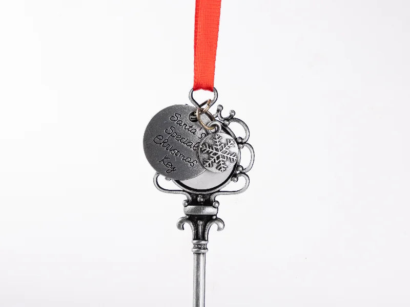 Sublimation Blank Christmas Santa Keys with Snowflake