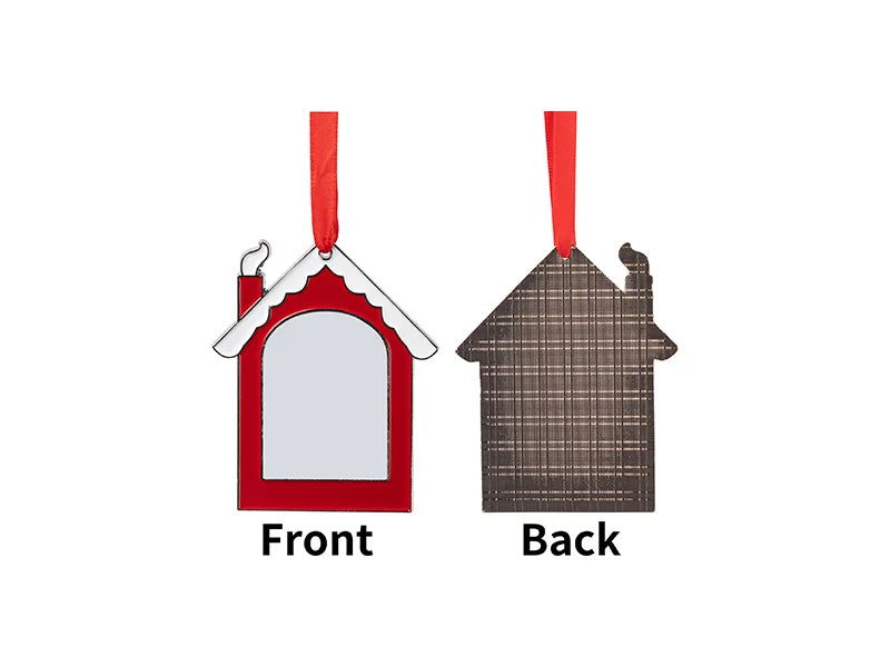 3” Sublimation Blank House Metal Ornament