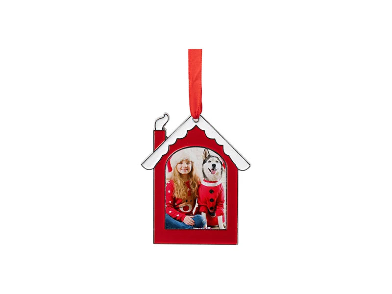 3” Sublimation Blank House Metal Ornament