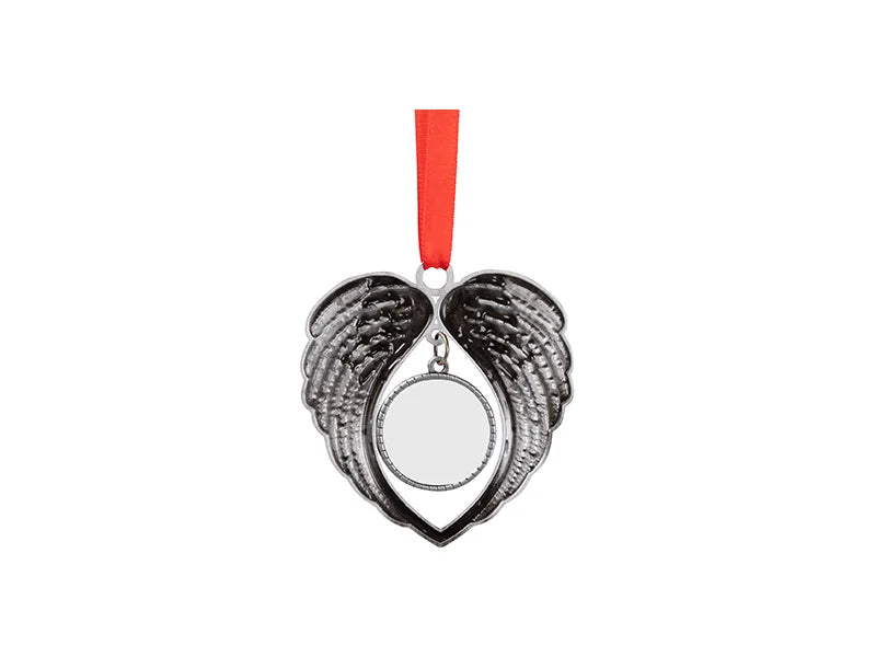 Sublimation Blank Angel Wings Metal Ornament