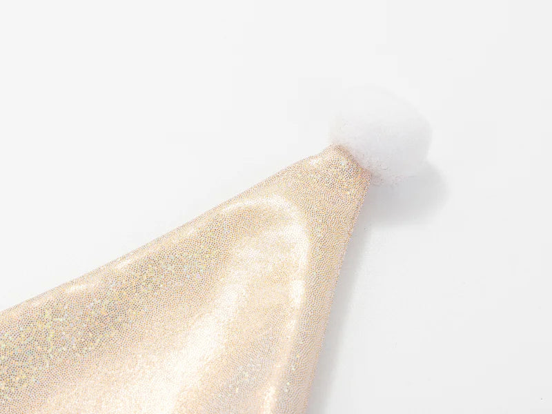 Sublimation Blanks Glitter Christmas Hat (Champagne Gold)