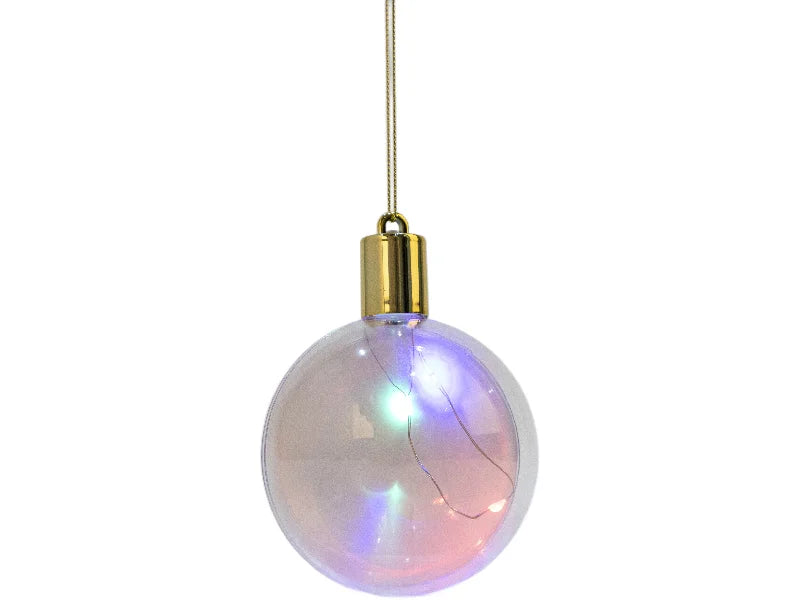 Sublimation 8cm RND Shape Plastic Christmas Ball Ornament w/String