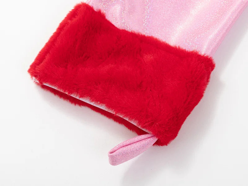 Sublimation Blanks Glitter Christmas Stocking (Pink)