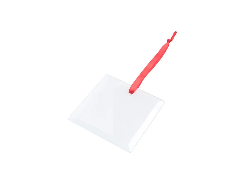 Sublimation 3inch Glass Ornament (Square)