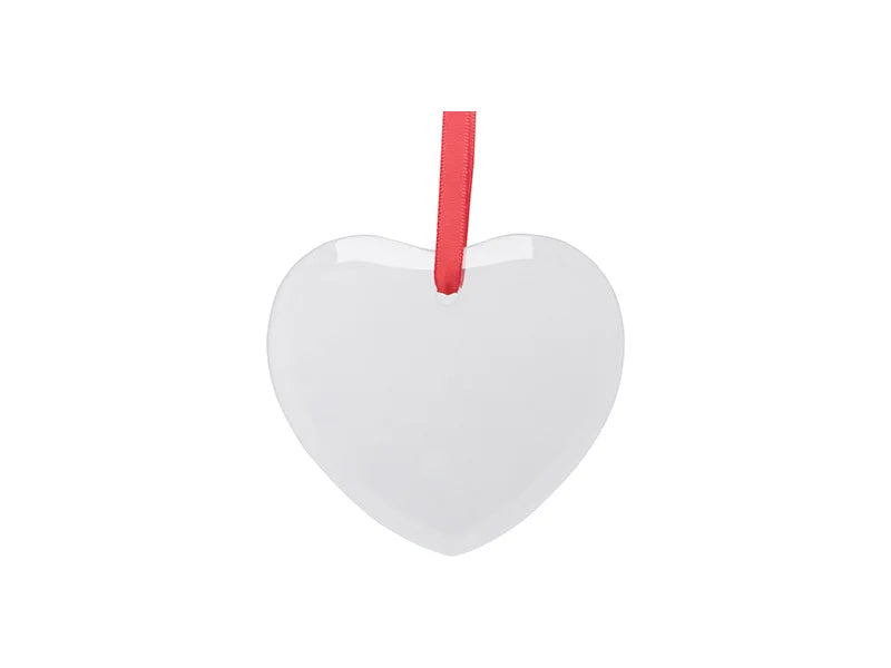 3.5inch Sublimation Glass Ornament (Heart)