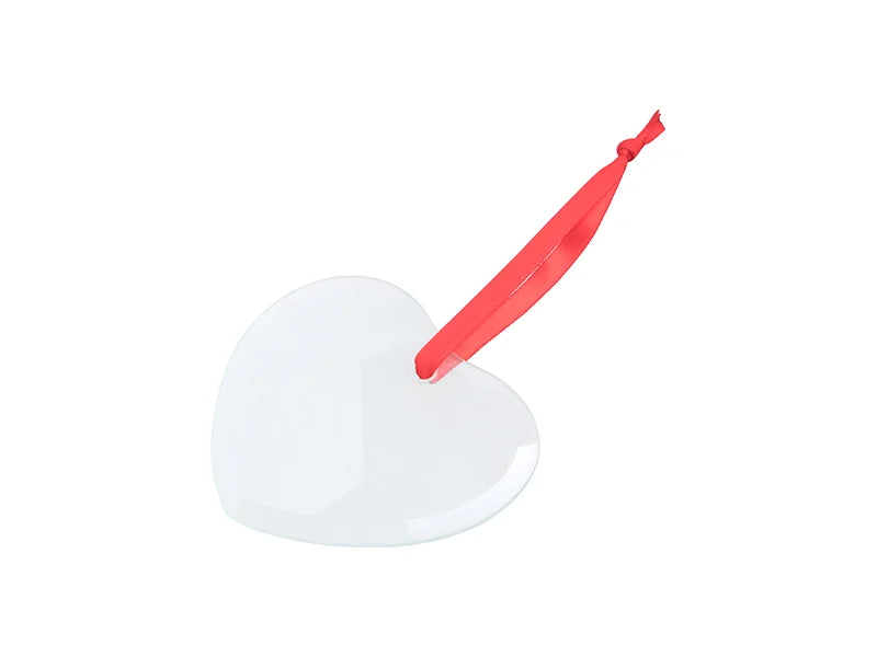 3.5inch Sublimation Glass Ornament (Heart)