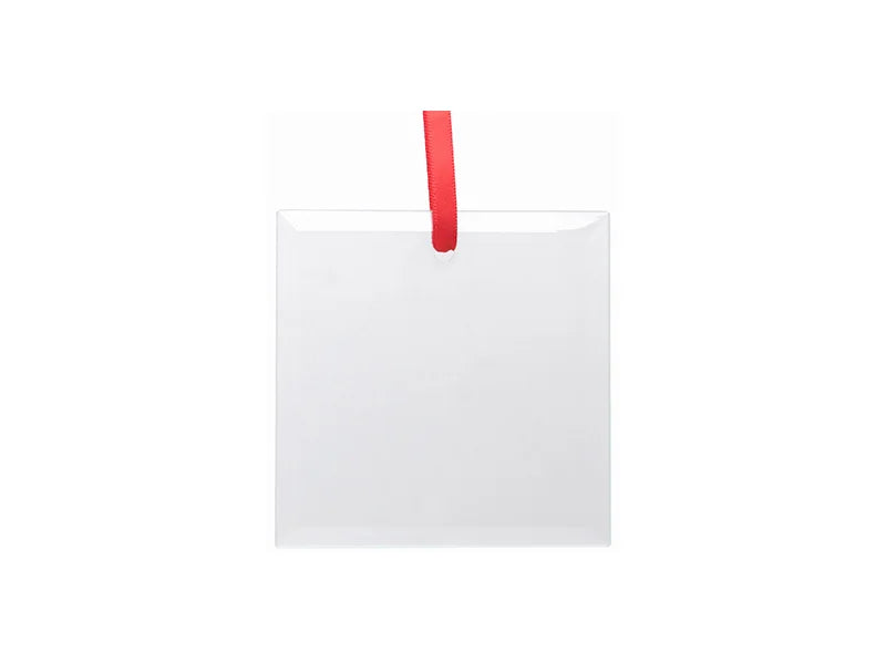 3.5inch Sublimation Glass Ornament (Square)