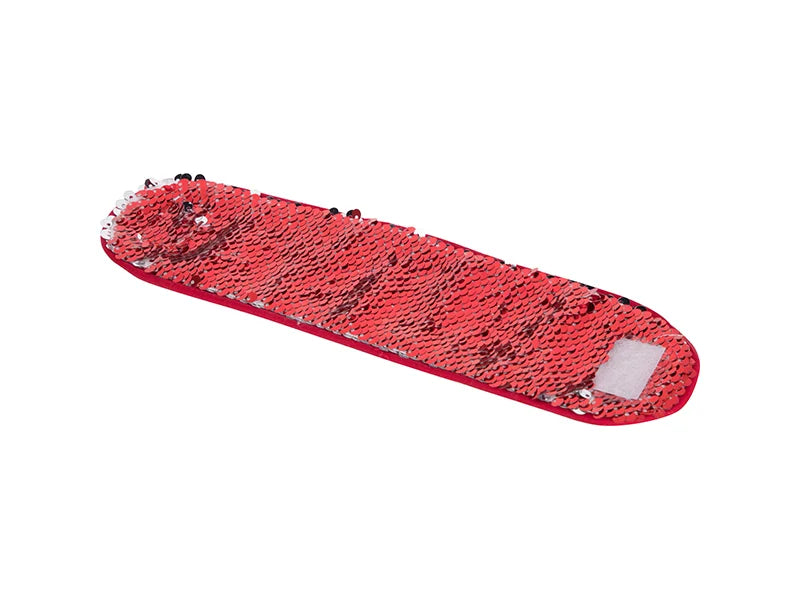 Sublimation Sequin Bracelet (Red W/ White)