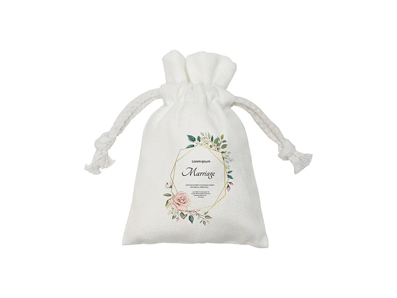 Sublimation Canvas Drawstring Bag(9*14cm)