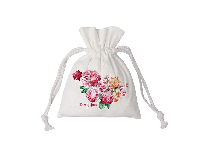 Sublimation Drawstring Gift Bags (12*17cm, Canvas)