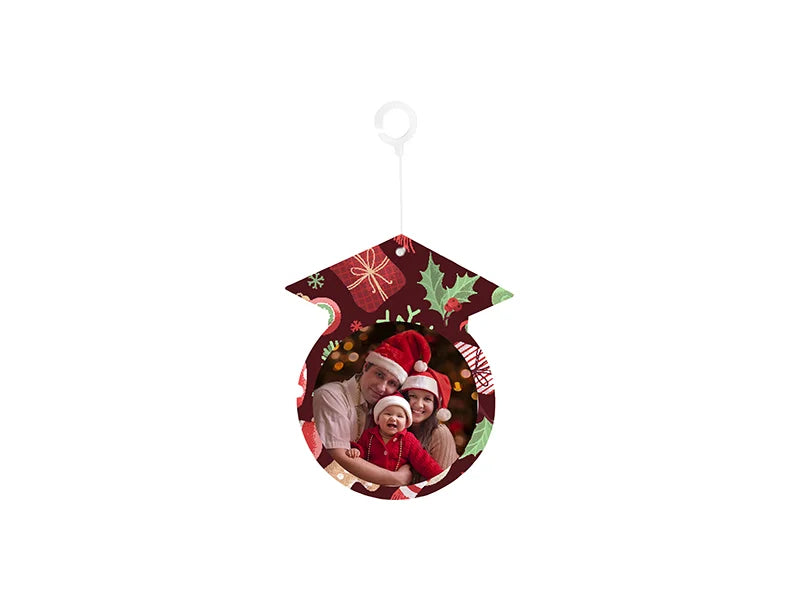 Sublimation PET Ornament (Graduation Cap Shape, 7.6*8.9cm)