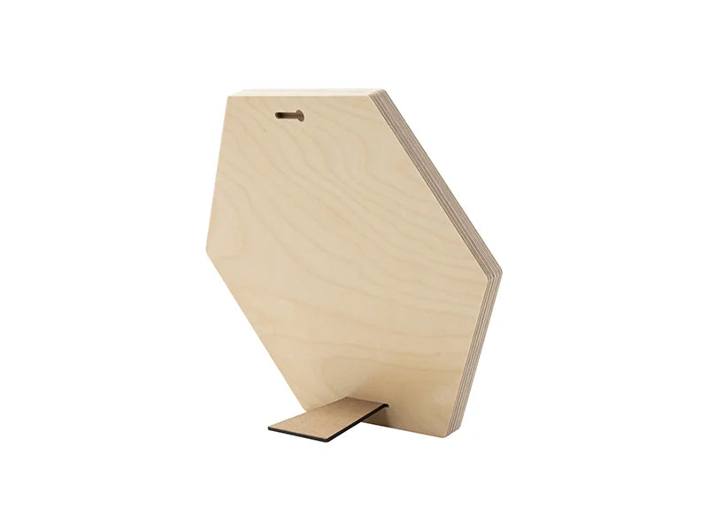 Sublimation Blanks Plywood Hexagonal Photo Frame(25.4*30.5*1.5cm)