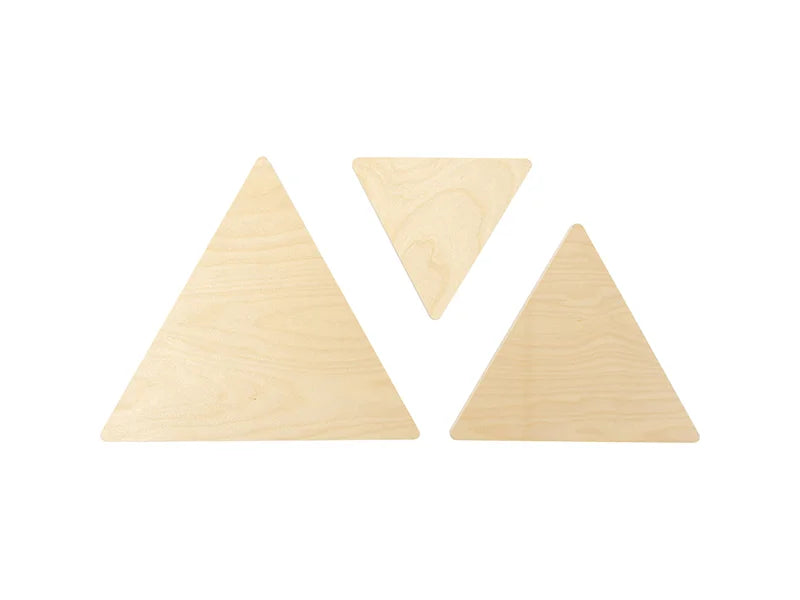 Sublimation Blanks Plywood Triangle Photo Frame (17.8*20.3*1.5cm)