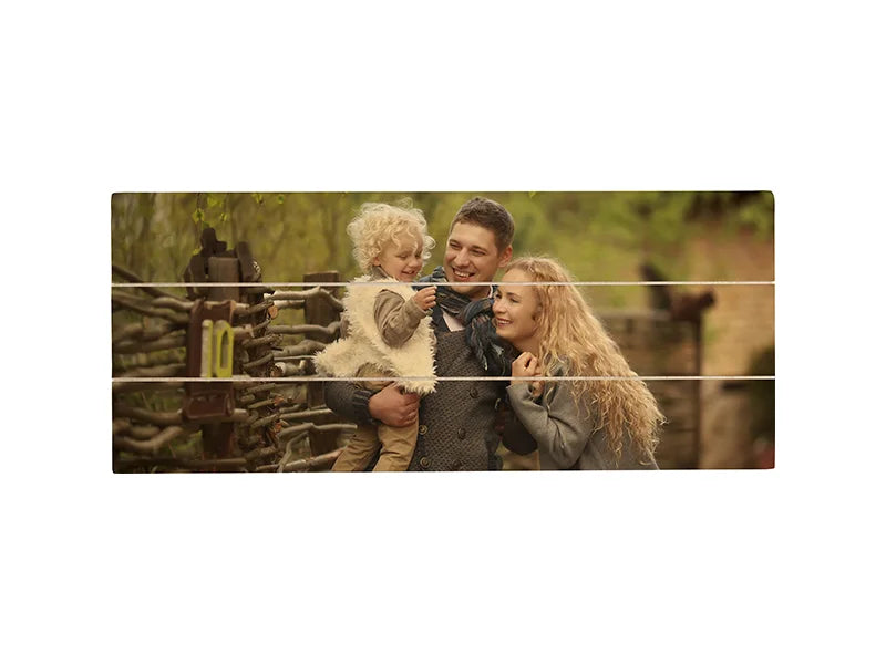 Sublimation Blanks Rectangular Plywood Sign w/ Stripes (30*12.7*1.5cm)