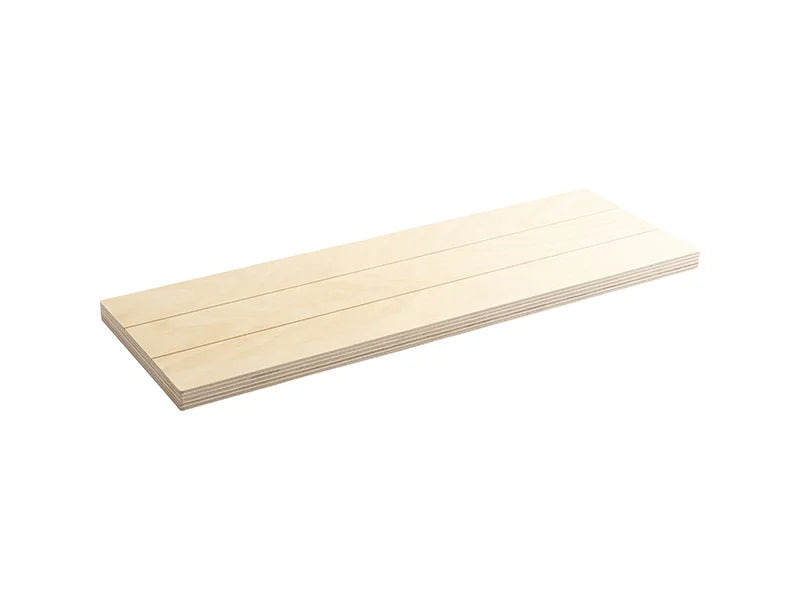 Sublimation Blanks Rectangular Plywood Sign w/ Stripes (45*15*1.5cm)