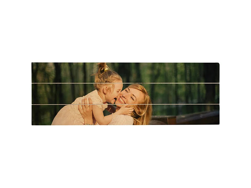 Sublimation Blanks Rectangular Plywood Sign w/ Stripes (45*15*1.5cm)