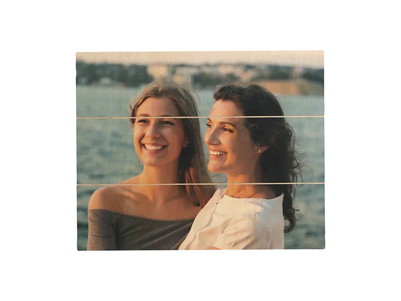 Sublimation Blanks Rectangular Plywood Sign w/ Stripes (25*20*1.5cm)