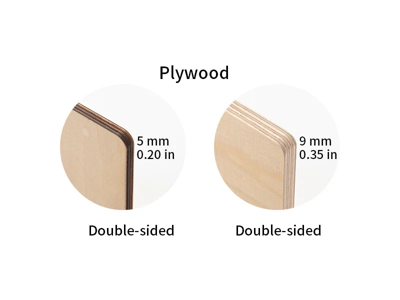 Sublimation Blanks Plywood Sample 2PK (20*20*0.5cm, 7.87inch*7.87inch*0.2inch)