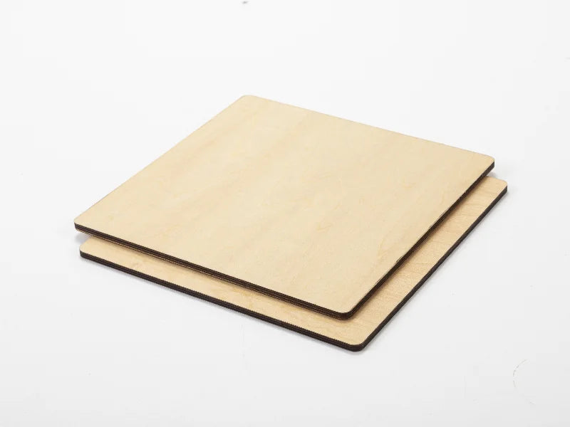 Sublimation Blanks Plywood Sample 2PK (20*20*0.5cm, 7.87inch*7.87inch*0.2inch)