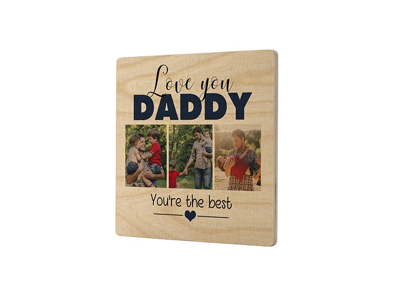 Sublimation Blanks Plywood Sample 2PK (20*20*0.9cm, 7.87inch*7.87inch*0.35inch)