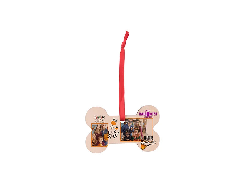 Sublimation Plywood Christmas Ornament (Bone-Shape)