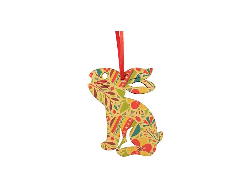Sublimation Blanks Double-sided Plywood Ornament (Easter Bunny)