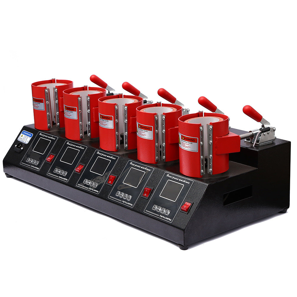 Five-Hole Five-Display Mug Press Machine