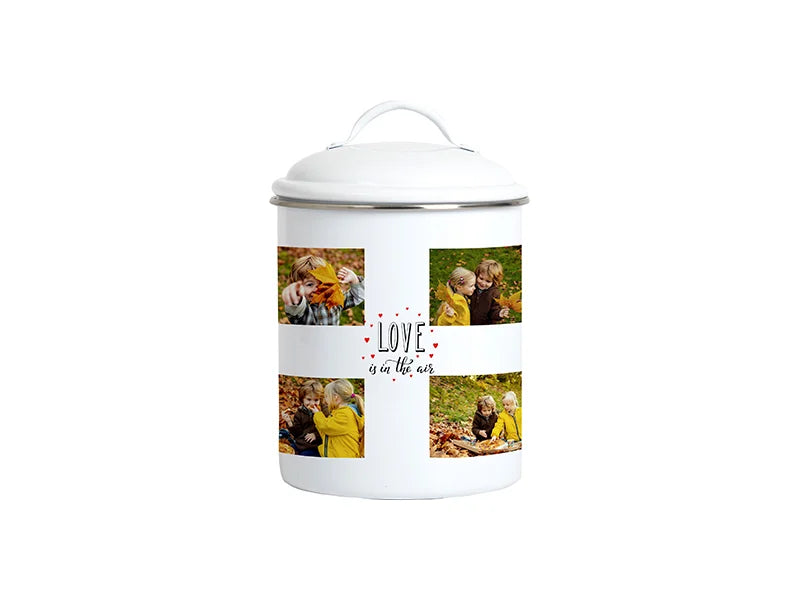 Sublimation Tin Canister w/ Lid(φ11.3*17cm,white)