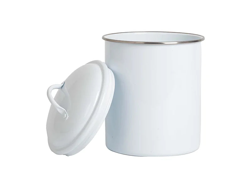 Sublimation Tin Canister w/ Lid(φ13.8*20.5cm,white)