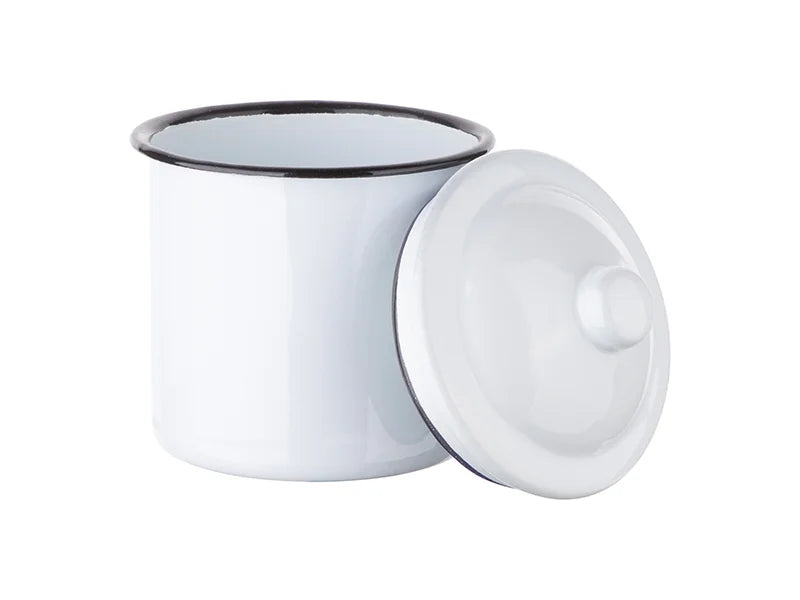 Sublimation 12oz Enamel Mug with Lid (MOQ: 3000)