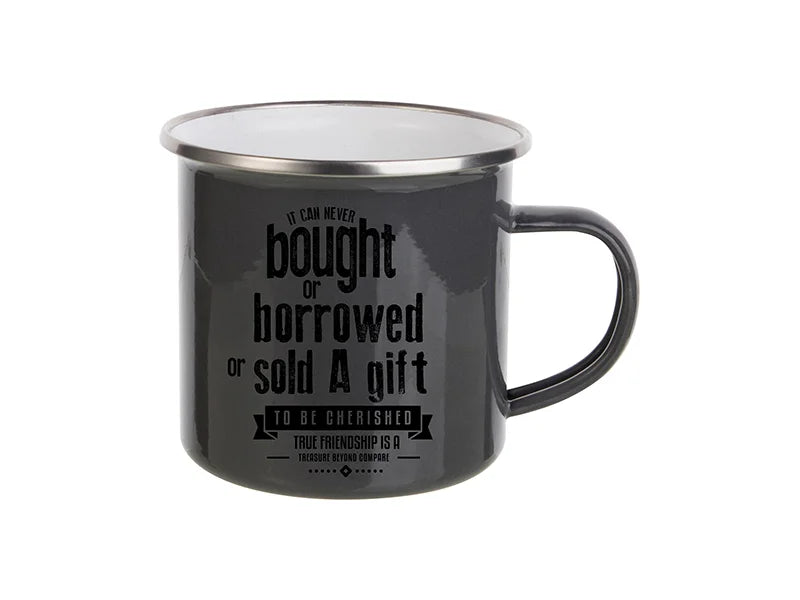 Sublimation 12oz Enamel Mug (Gray)
