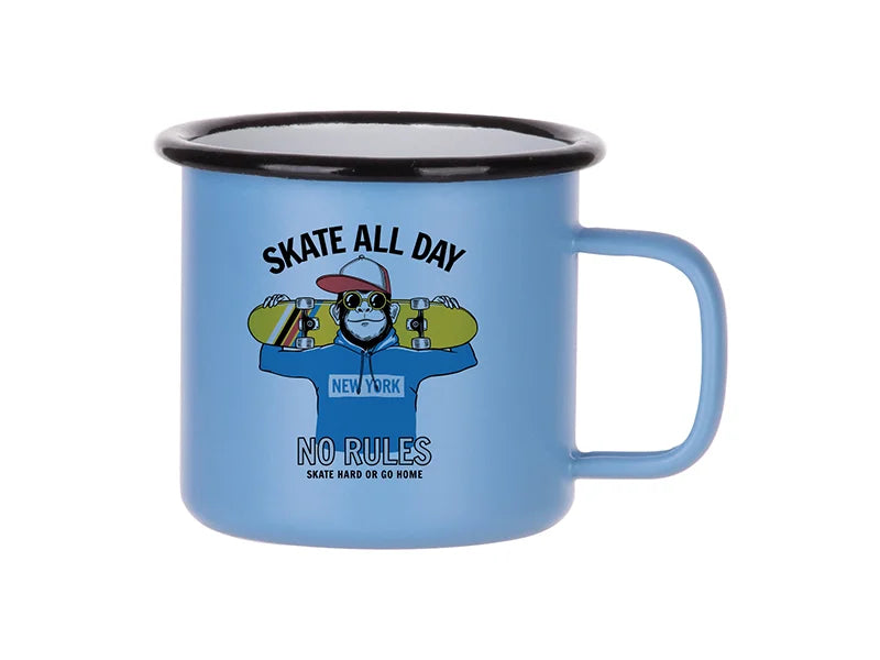 Sublimation 12oz/360ml Enamel Mug (Matt Light Blue)