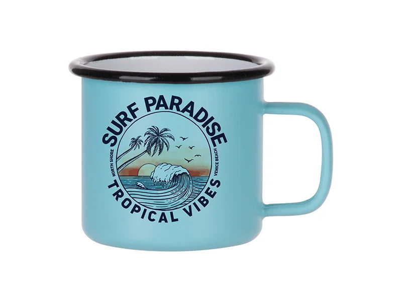 Sublimation 12oz/360ml Enamel Mug (Matt Mint Green)