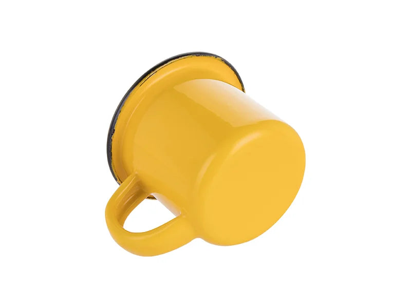 Sublimation 3oz/100ml Enamel Mug (Yellow, Black Edge)