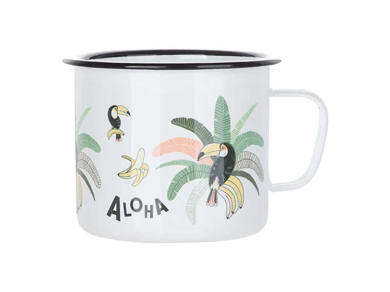 Sublimation 60OZ/1800ml Enamel Mug(Black)MOQ: 3000pcs