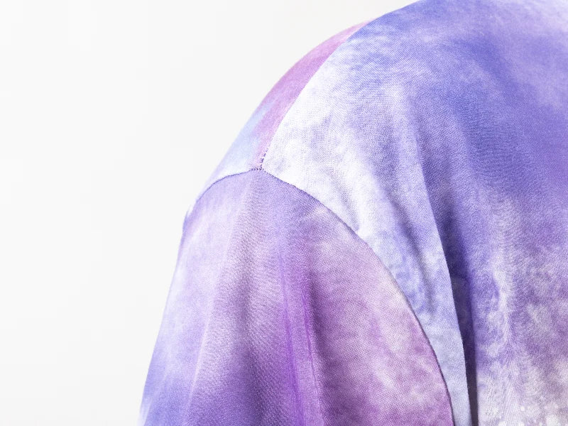 Lavender Bleached Mist Cotton Feeling T-shirt for Sublimation Printing