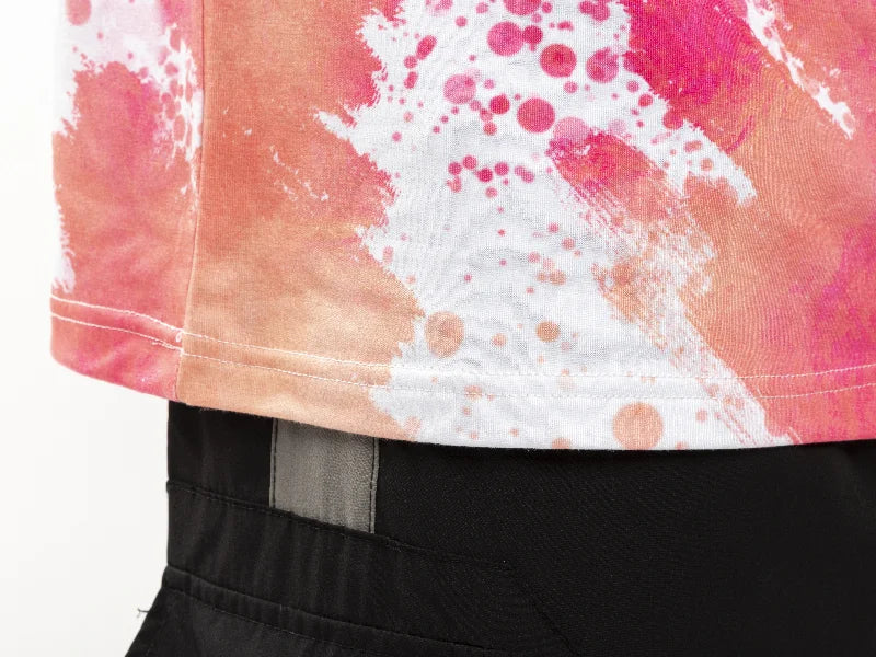 Dreamy Pink Bleached Leopard Cotton Feeling T-shirt for Sublimation Printing