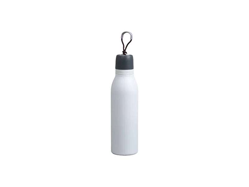 Engraved 16oz/500ml Powder Coated Stainless Steel Sports Bottle w/ Portable String