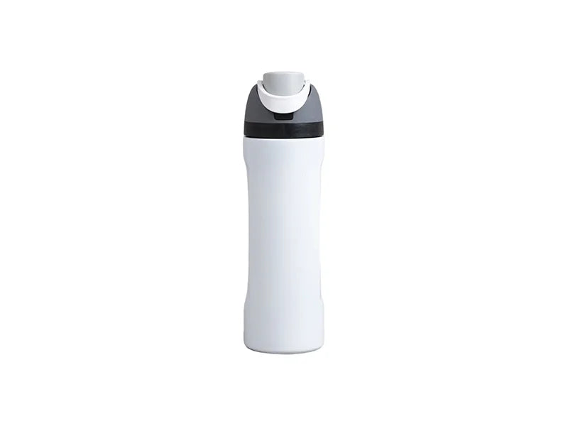 Engrave 24oz/700ml Powder Coated Stainless Steel Water Bottle with Flip One Touch Portable Lid