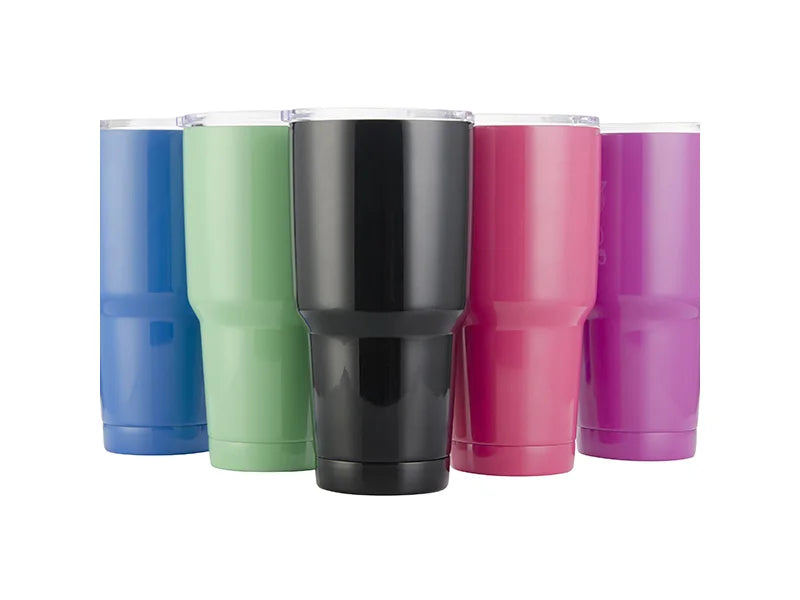 30oz/900ml UV Stainless Steel Tumbler (Rose)