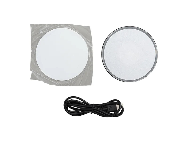 Sublimation Black Round Wireless Charger
