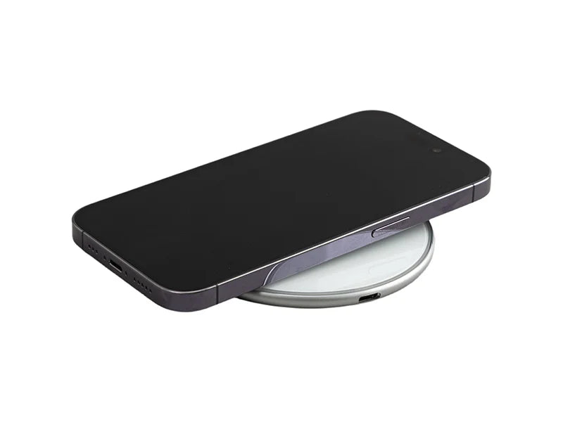 Sublimation Silver Round Wireless Charger